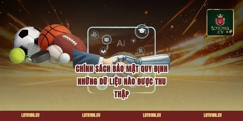 Chính sách bảo mật quy định những dữ liệu nào được thu thập