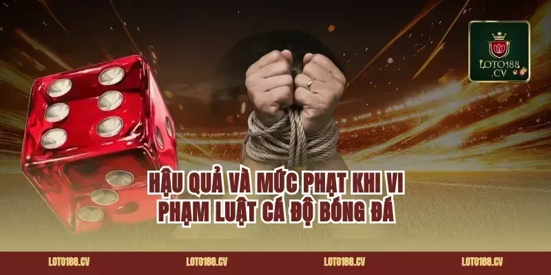 Hậu quả và mức phạt khi vi phạm luật cá độ bóng đá